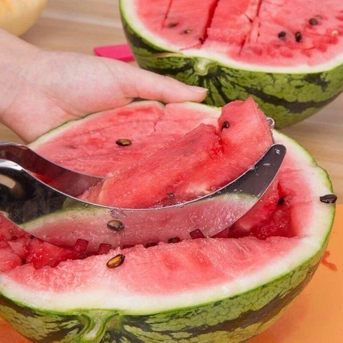 سكينة وقطاعة بطيخ استانلس ستيل
