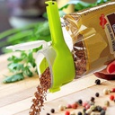 غالق اكياس بغطاء برطمان لسهولة الفتح والغلق و تكرار الاستخدام