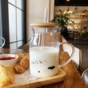 مج زجاج milk