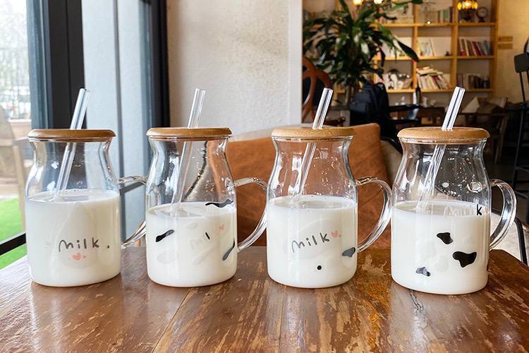 مج زجاج milk