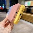Iphone14 pro silicon Protective cover -Stylish Colorful pumped design -with camera protector frame