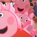 ليفة استحمام كيوت ناعمة علي البشرة شكل بيبا بيج الخنزير