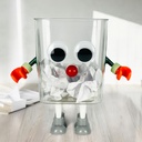باسكت قمامة اكليريك بتصميم كرتوني مجسم  مقاس 18 * 20 سم