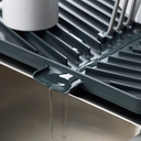 صفاية لحمل وتجفيف الأطباق والأكواب مع جزء قابل للطي