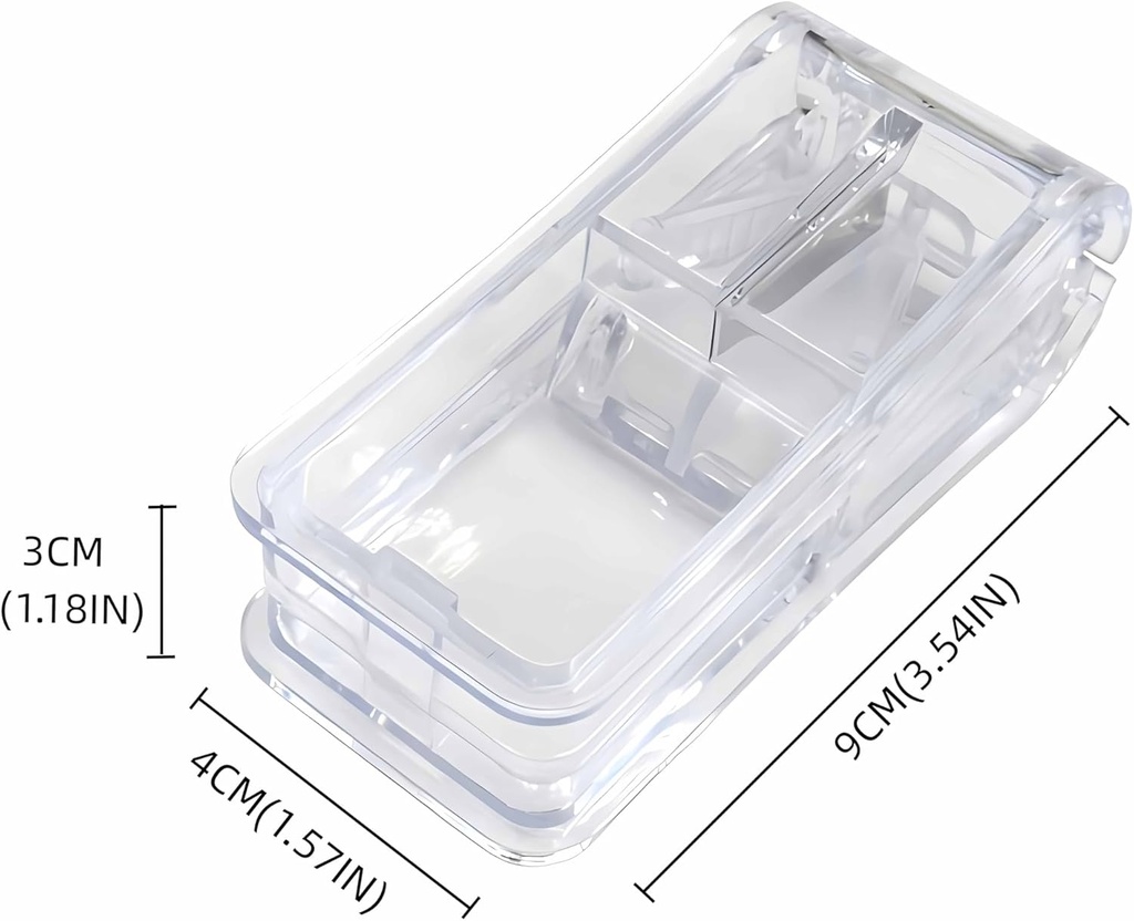 منظم للأدوية والفيتامينات بغطاء محكم الغلق