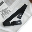 حزام مطاطي مرن بدون مشبك غير مرئي للبناطيل الجينز