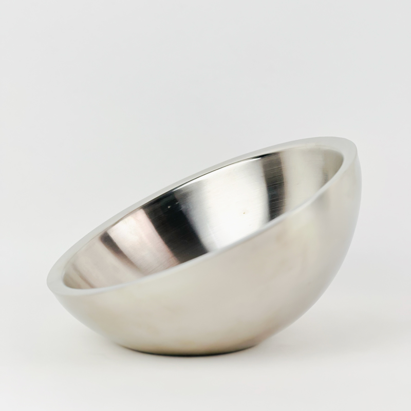 بولة استانلس استيل للحلوي والفواكه - مقاس 23 سم