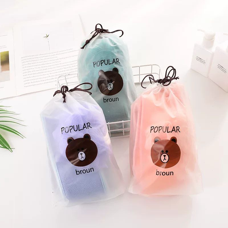 طقم ليفة مكون من 3 قطع للاستحمام والعناية الشخصية