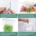 رف تخزين معلق للثلاجة مزود بجزء قابل للسحب مع 10 اكياس بسحاب لحفظ الطعام