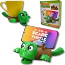 كوستر على شكل سلحفاة ثلاثية الأبعاد بتعبير مضحك عند وضع الكوب مع ستاند للموبايل