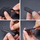 عرض 2 ميدالية مضفرة من الجلد لمفاتيح السيارة والمنزل