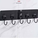 عرض 3 شماعة حوائط ذاتية اللصق ب 6 هوكHH00013345