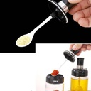 طقم 2 برطمان  للتوابل والشاي والسكر المميز بالملعقة