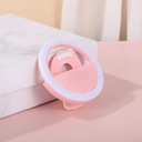 رينج لايت ميني ب 3 مستويات اضاءة مع مشبك للتعليق بيو اس بي للشحن