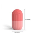 قالب ثلج سيليكون بشكل بيضاوي لتدليك البشرة قابل لإعادة الاستخدام