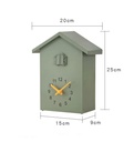 ساعة حائط بتصميم منزل وطائر الوقواق مع بندول