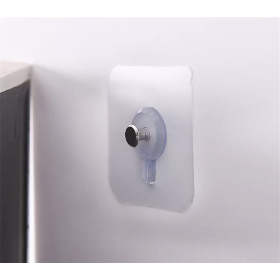 طقم 5 قطع هوك شفاف ذاتي اللصق بديل للمسامير لتعليق أدوات الحمام والمطبخ