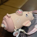 زمزمية بشاليموه بتصميم طائرة مجسمة مع حزام كروس للمدرسة والنادي -550 ملل