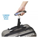 ميزان ديجيتال محمول لوزن شنط السفر بشاشة رقمية سهلة القراءة و بخاصية عرض درجة الحراره