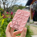 هولدر سيليكون بابلز لتثبيت الموبايل على الزجاج وقت التصوير مع مسند قابل للطي