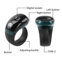 خاتم تسبيح ذكي بشاشة ليد للذكر والتسبيح قابل لإعادة الشحن