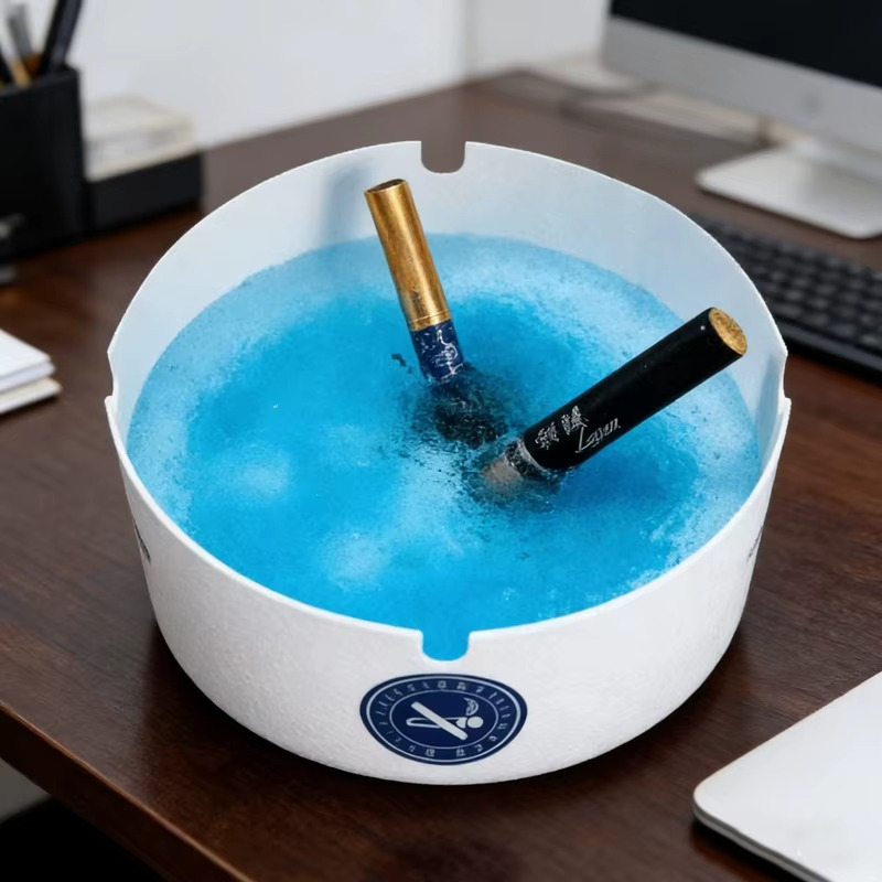 طفاية سجائر مزدة بجل لامتصاص الرماد وإزالة الروائح للاستخدام مرة واحدة 25 قطعة