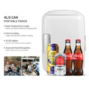 ثلاجة ميني محمولة بسعة 4 لتر للمشروبات للمنزل والسيارة