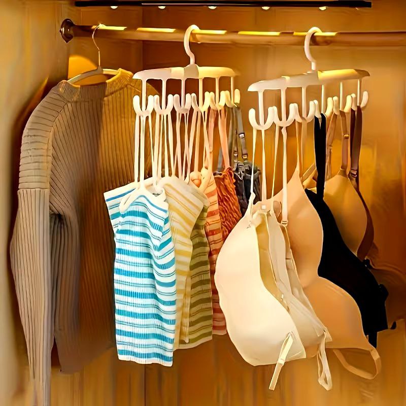 شماعة دولاب ب 6 هوك لتعليق الملابس الخفيفة والنشط والأحزمة