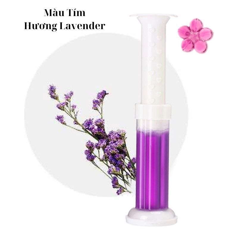 جيل تنظيف وتعقيم التواليت بتصميم وردة مع سرنجة للتحكم