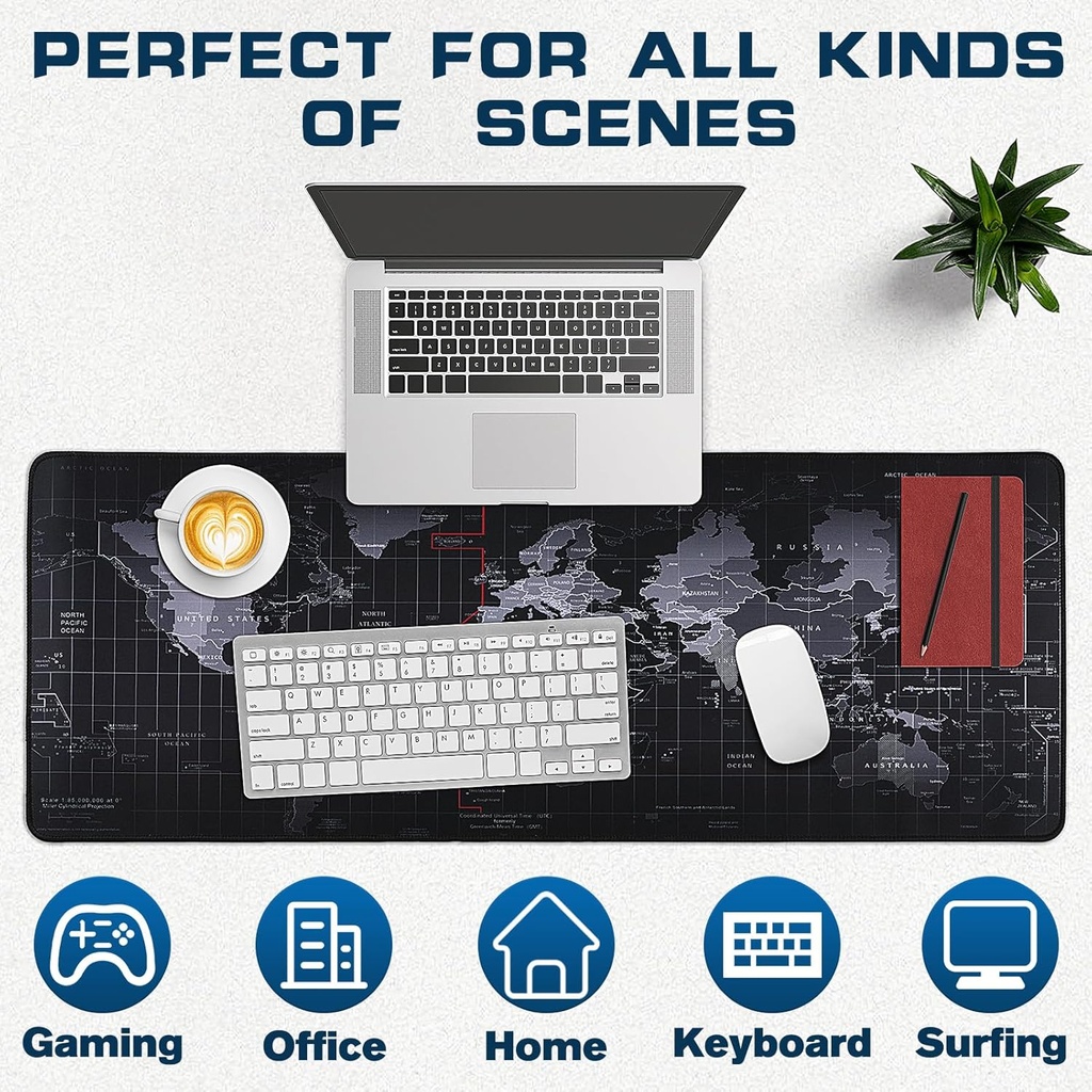 ماوس باد بتصميم خريطة العالم للكمبيوتر واللابتوب مانعة للانزلاق