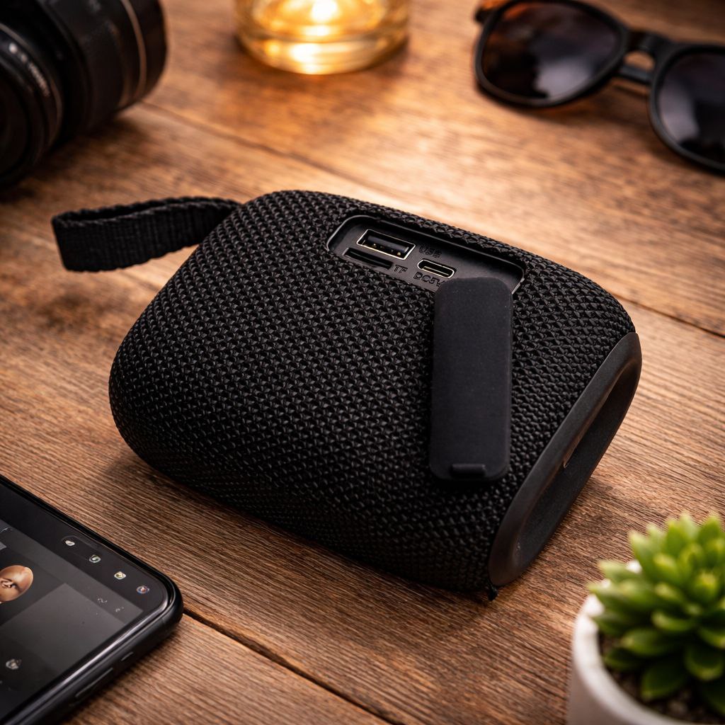 سبيكر ميني لاسلكي مع إضاءة آر جي بي 1200 مللي أمبير