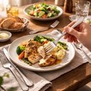 طقم شوك استانليس ستيل للعشاء 12 قطعة باللون الفضي