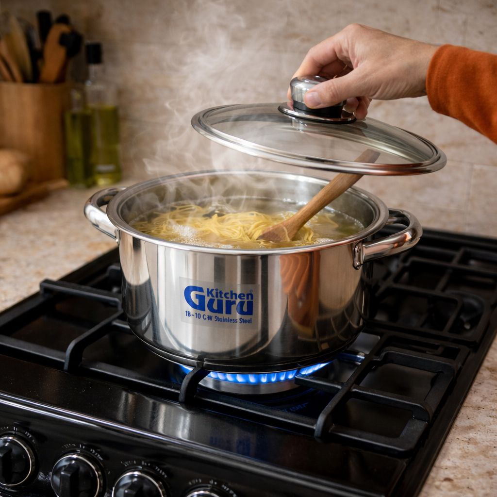 طقم حلل استانليس ستيل للطهي 22 قطعة