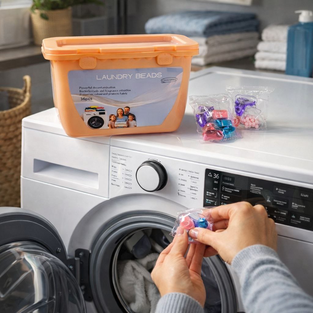كبسولات تنظيف الملابس اثناء الغسيل بحبيبات معطرة برائحة منعشة 36 كبسولة