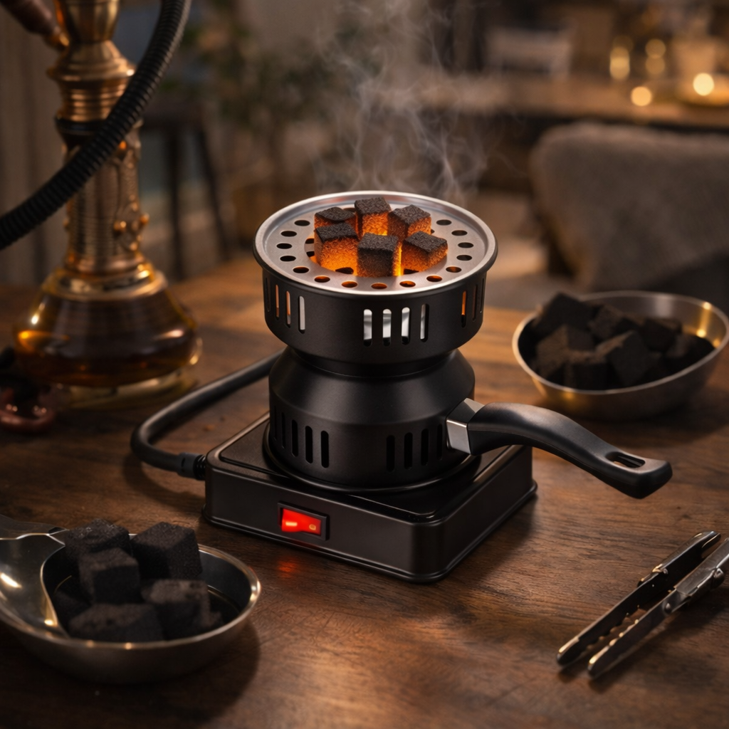 جهاز اشعال الفحم الكهربائي للشوي وقت الرحلات والتخييم 500 واط