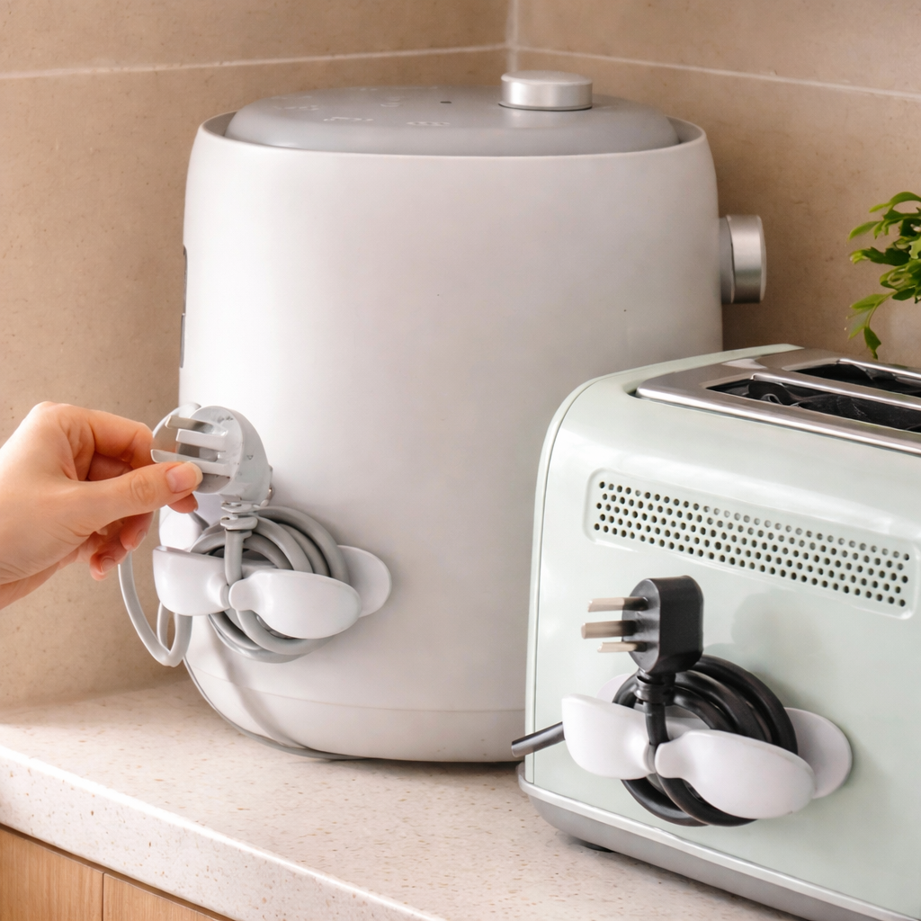 منظم الاسلاك والكابلات للادوات والاجهزة الكهربائية بلزق دبل فيس قوي