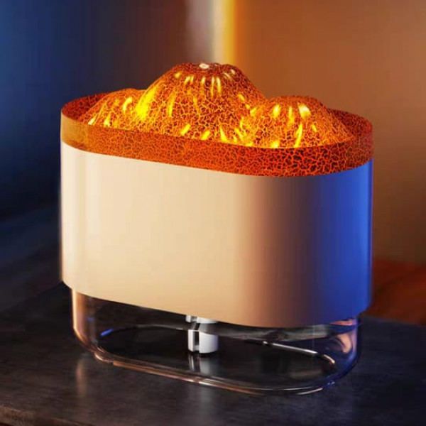 فواحة مضيئه علي شكل بركان