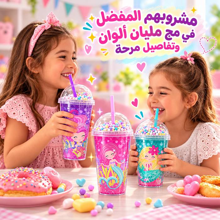 مج عروسة البحر 450 مللي بشاليموه للمشروبات
