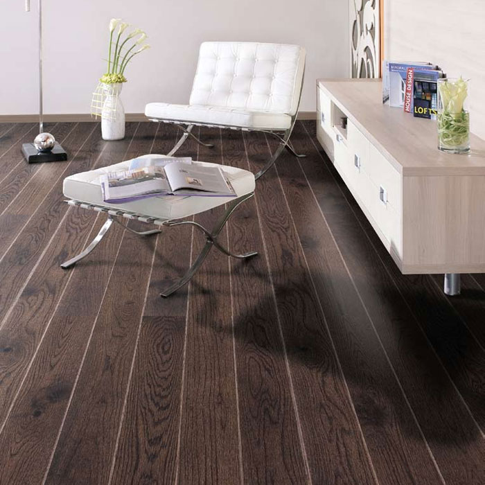 بديل الباركية االلاصق مقاس 7.5 * 45 سم  4 قطع لتجديد ديكور المنزل باللون البني الداكن