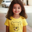 Winnie The Pooh تيشيرت اطفال قطن باللون الاصفر