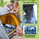 مرتبة هوائية محمولة قابلة للطي للرحلات والتخييم 2 متر