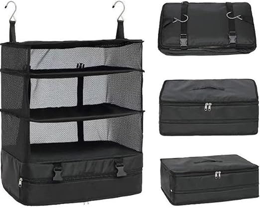 منظم دولاب 4 دور لترتيب الملابس مزود ب2 هوك لسهولة التعليق