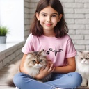 Little Heartbeat تيشيرت اطفال قطن باللون البينك