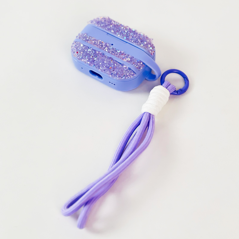 كفر لحفظ الايربودز بتصميم مميز مع حبل للتعليق