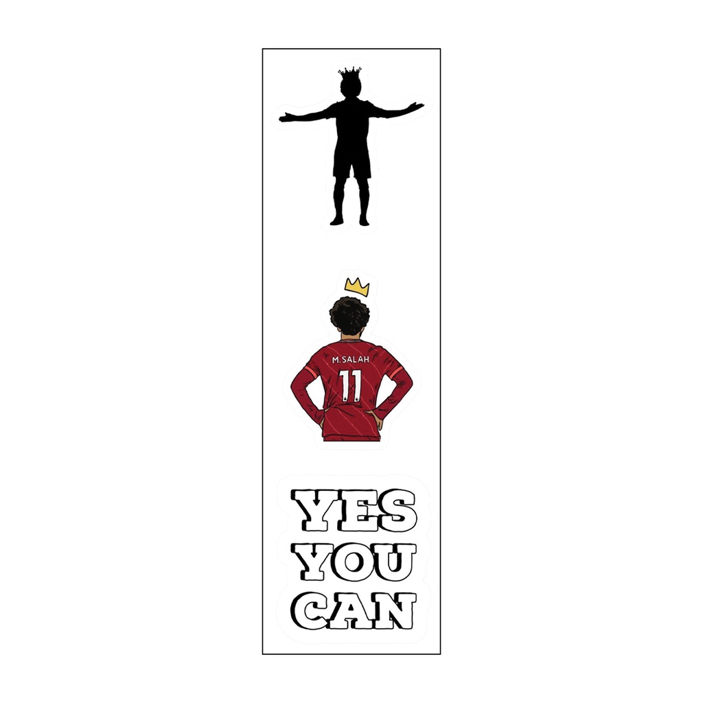 Mo Salah Lovers Vinyl Sticker Pack Reusable &amp; Waterproof