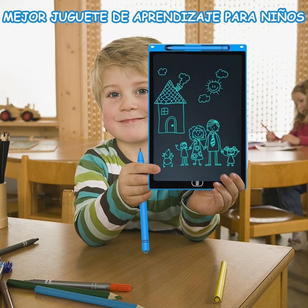 تابلت تعليمي للرسم والكتابة وتنمية مهارات الأطفال شاشة 12 بوصه