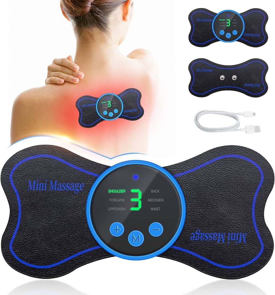 جهاز مساج ميني للجسم بـ 8 أوضاع للاسترخاء والعناية اليومية