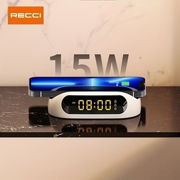[HH00018636] شاحن موبايل مع شاشة ساعة رقمية بقوة 15 واط