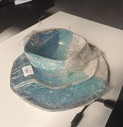 [HH00019242] طقم اطباق فخار بتصميم أمواج البحر 3 قطع