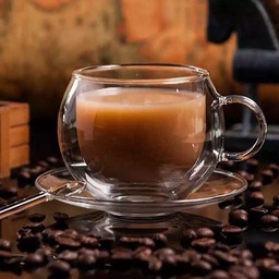 [HH00004519] مج دبل شيك لشرب النسكافية والشاي والعصائر من الزجاج
